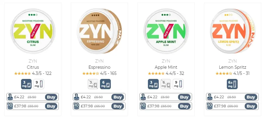 zyn pouch price